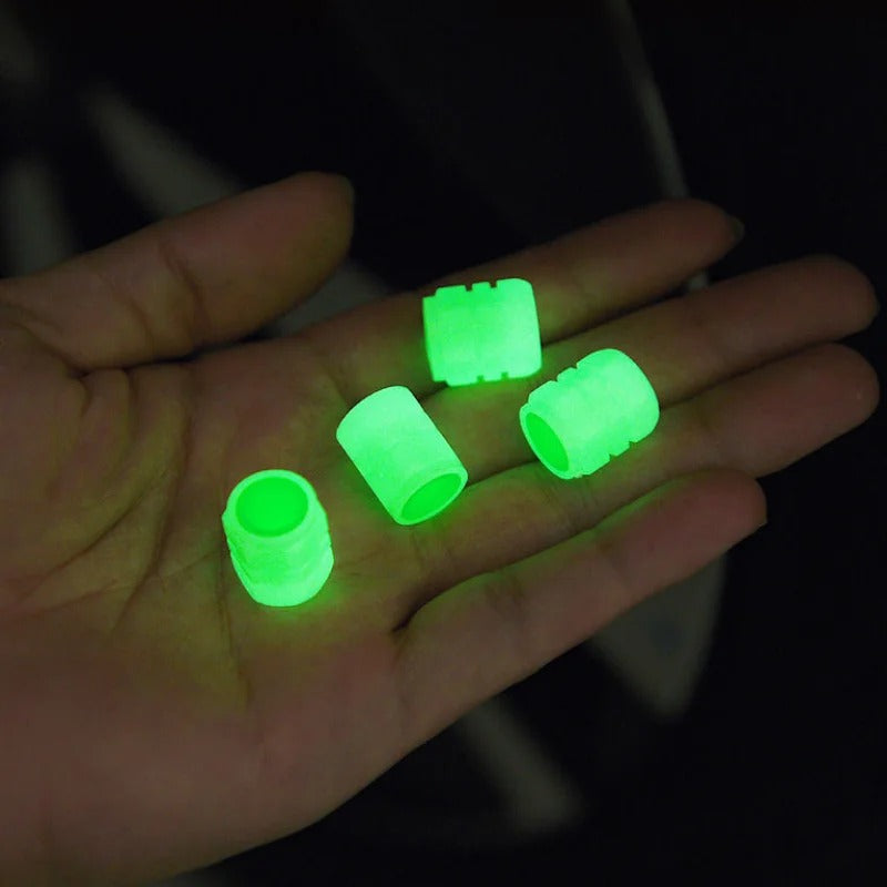 Car light caps for tires