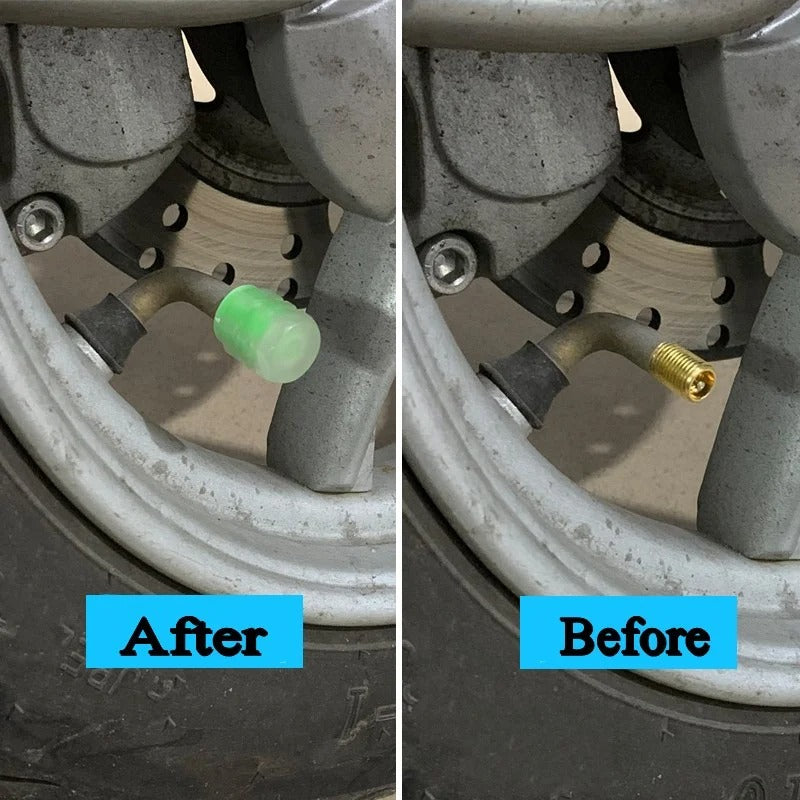 Car light caps for tires