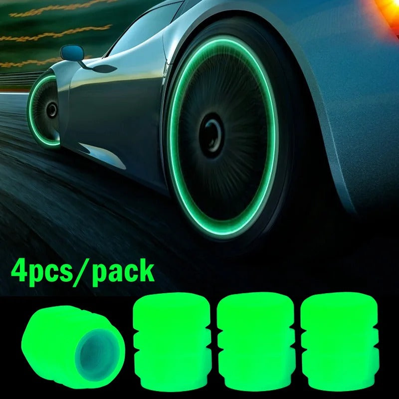 Car light caps for tires