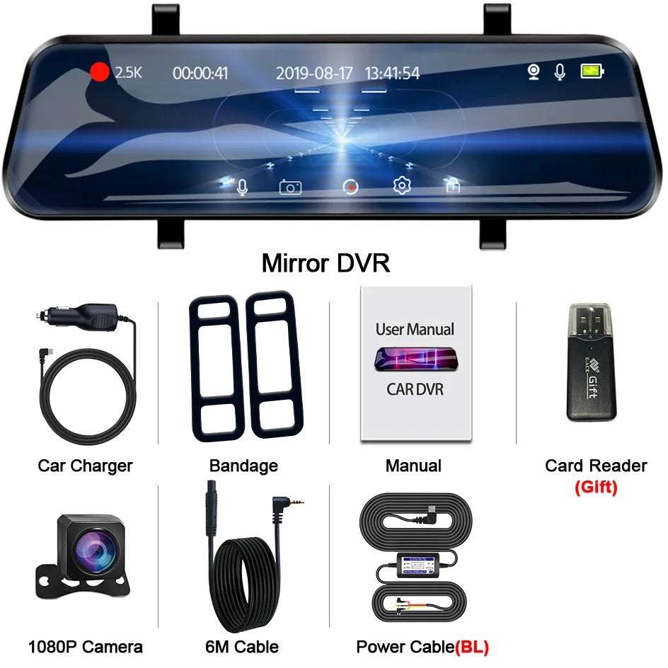 Mirror car video recorder