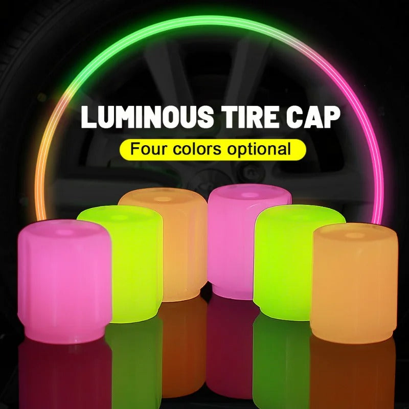Car light caps for tires