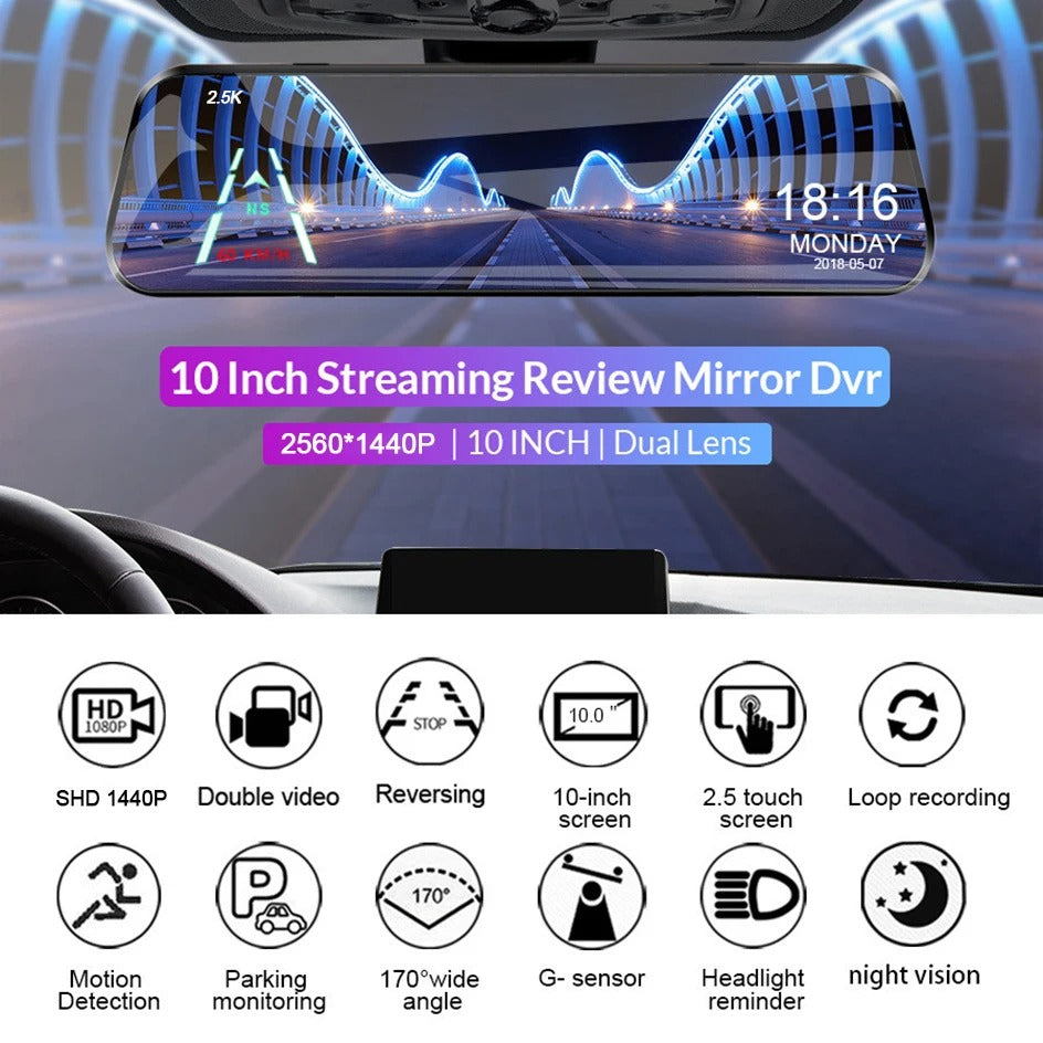 Mirror car video recorder