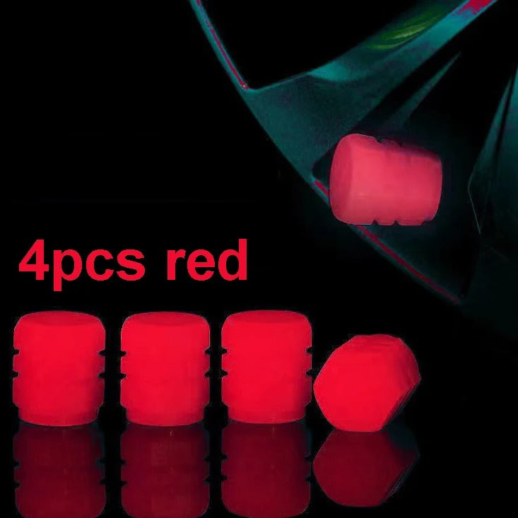 Car light caps for tires