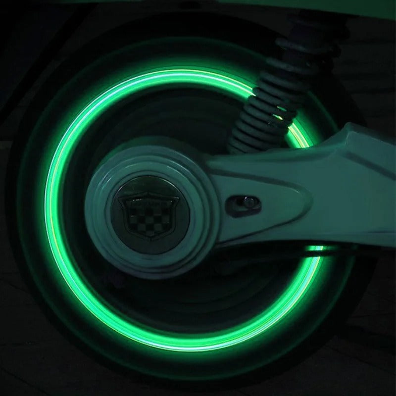 Car light caps for tires